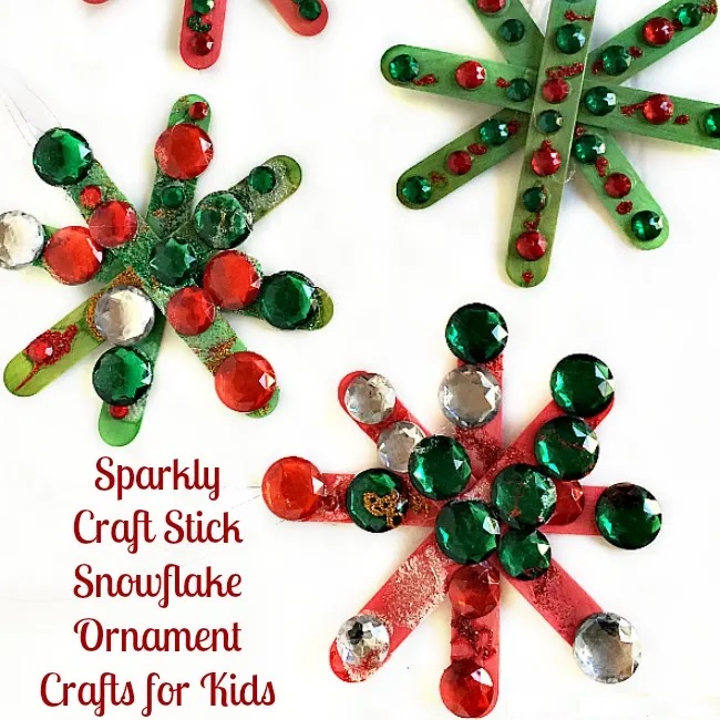 Sparkly Snowflake Ornament Craft